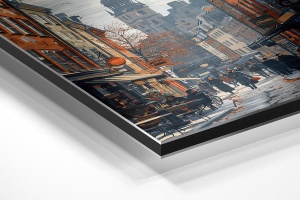 Autumn Courtyard Bustle