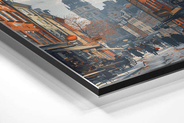 Autumn Courtyard Bustle