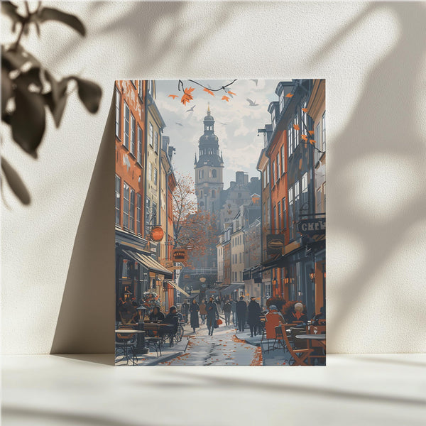 Autumn Courtyard Bustle