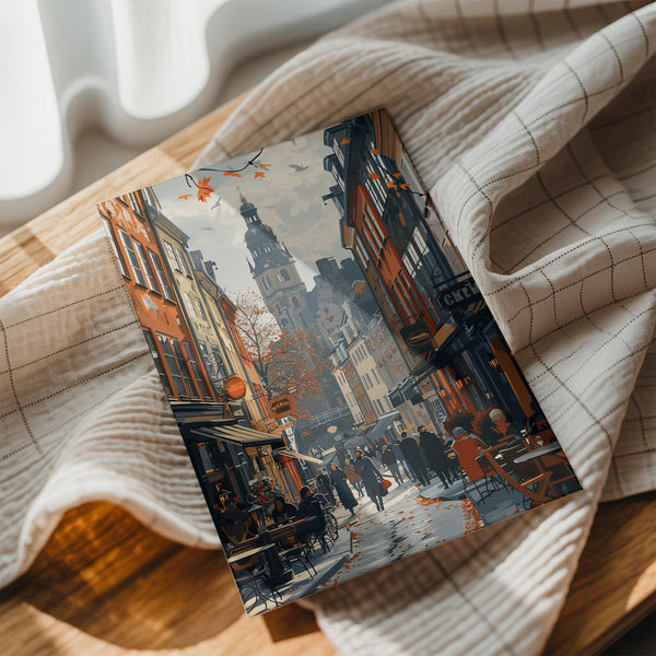 Autumn Courtyard Bustle