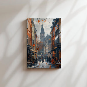 Autumn Courtyard Bustle