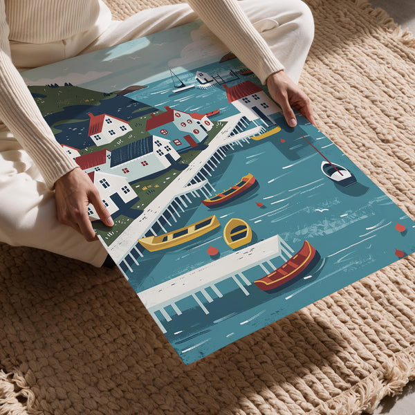 Nordic Harbor Illustration