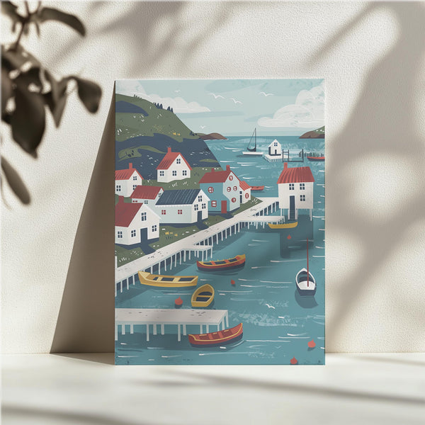 Nordic Harbor Illustration