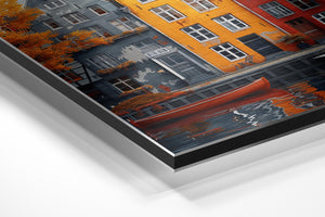 Weathered Rowhouses Autumn