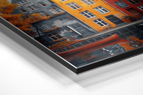 Weathered Rowhouses Autumn