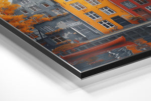 Weathered Rowhouses Autumn