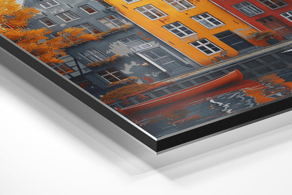 Weathered Rowhouses Autumn