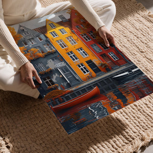 Weathered Rowhouses Autumn