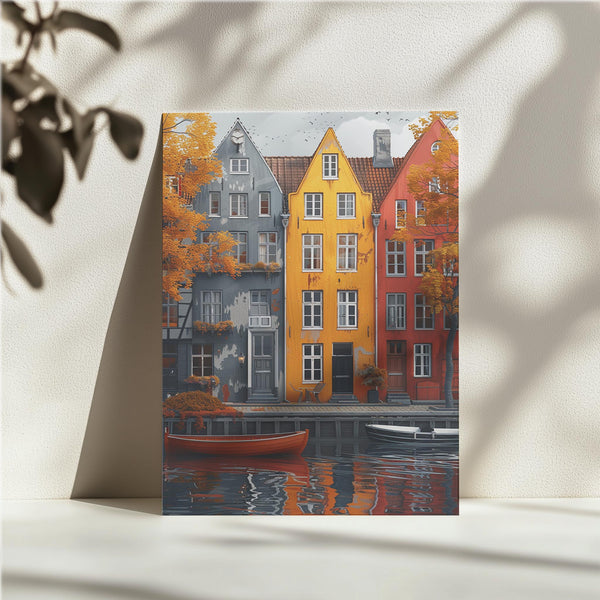 Weathered Rowhouses Autumn