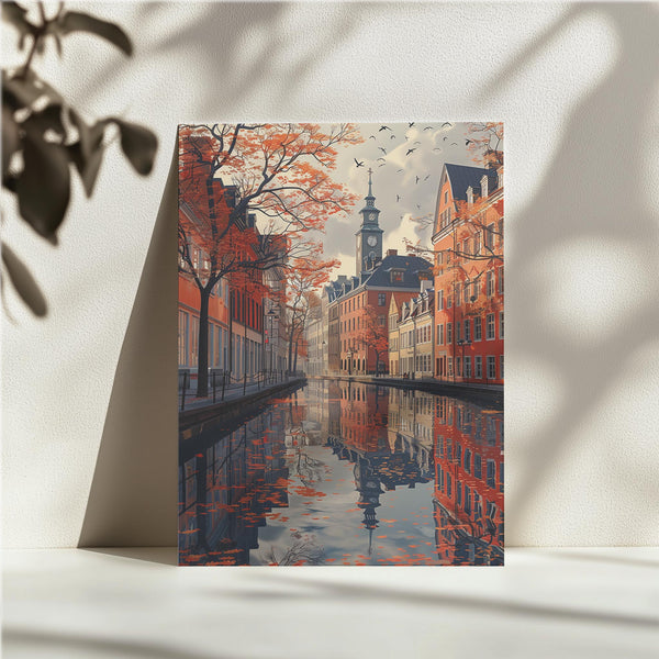 Canal Autumn European City