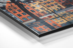 Rainy Square Reflections