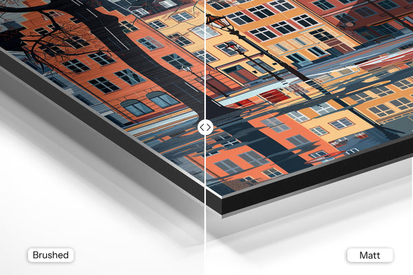 Rainy Square Reflections