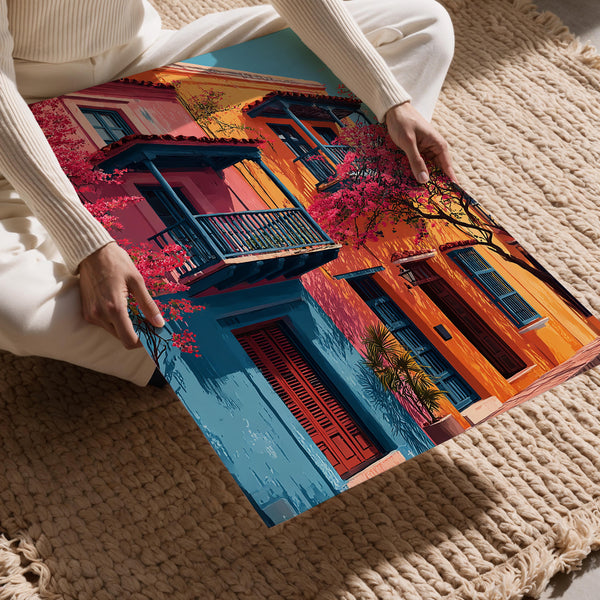 Colonial Houses & Blossoms