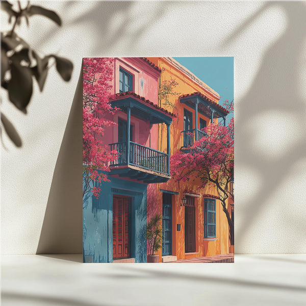 Colonial Houses & Blossoms