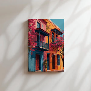 Colonial Houses & Blossoms