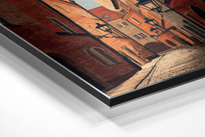 European Alley at Sunset