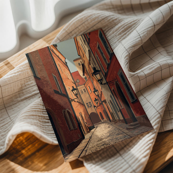 European Alley at Sunset