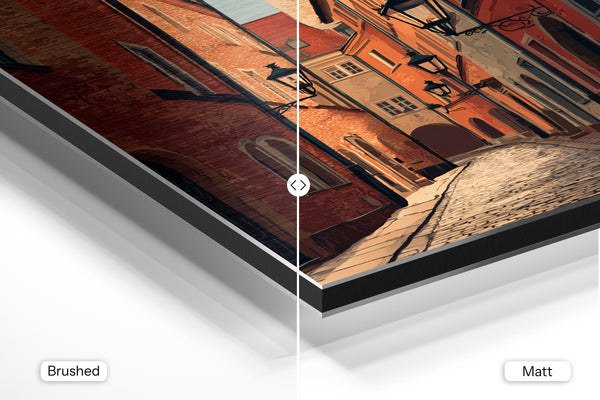 European Alley at Sunset