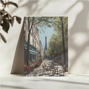 Paris Cafe Eiffel View