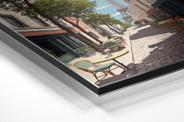 Eiffel Tower Street Scene