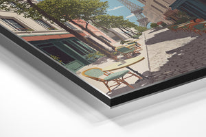 Eiffel Tower Street Scene