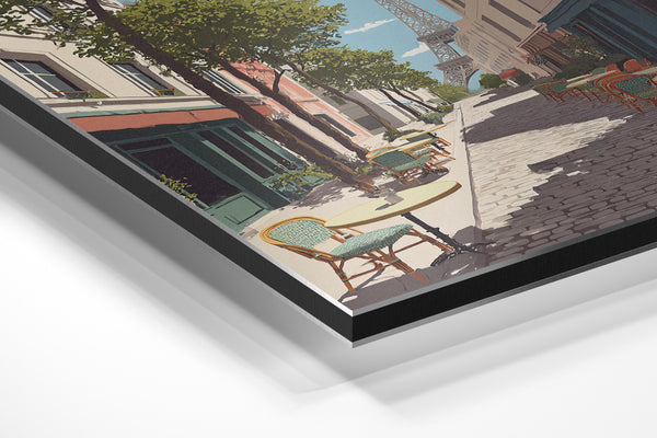 Eiffel Tower Street Scene