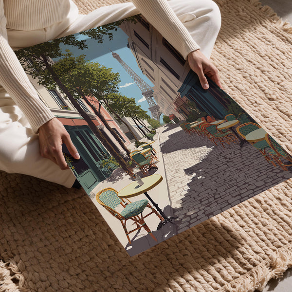 Eiffel Tower Street Scene