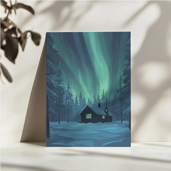 Aurora Borealis & Cabin