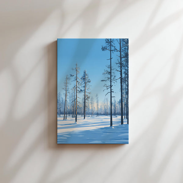 Snowy Forest & Sunlight