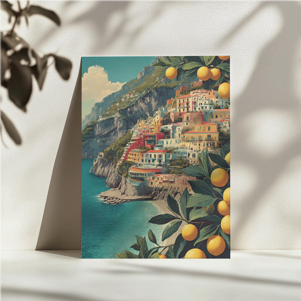 Amalfi Coast Cliff Village