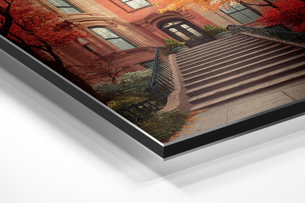 Autumn Brownstone Entry