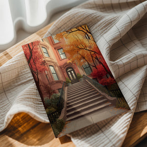 Autumn Brownstone Entry