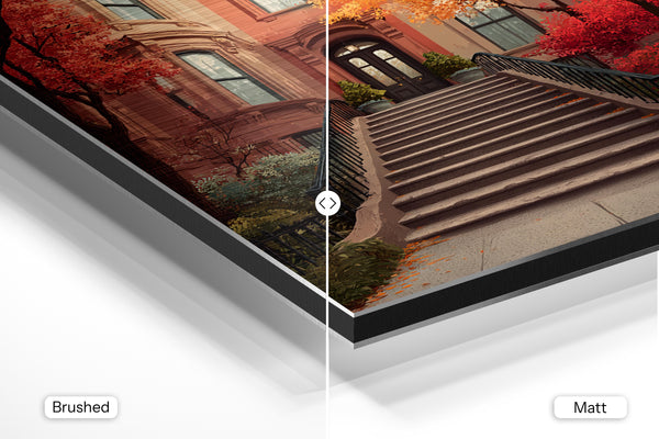 Autumn Brownstone Entry