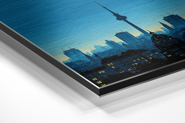 Berlin Nightscape Silhouette