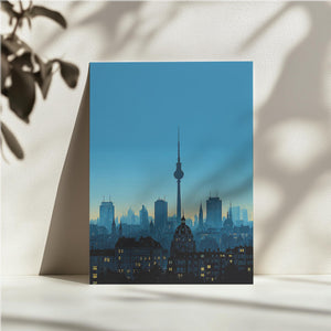 Berlin Nightscape Silhouette