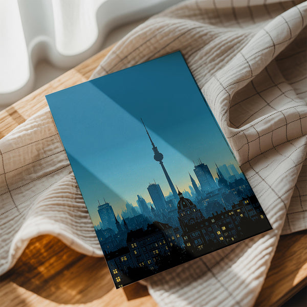 Berlin Nightscape Silhouette