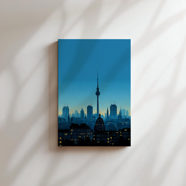 Berlin Nightscape Silhouette