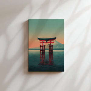 Sunset Torii Reflection