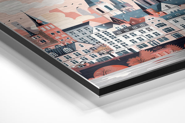 European Cityscape Illustration