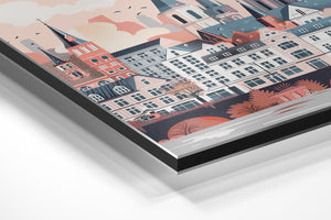 European Cityscape Illustration