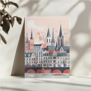 European Cityscape Illustration