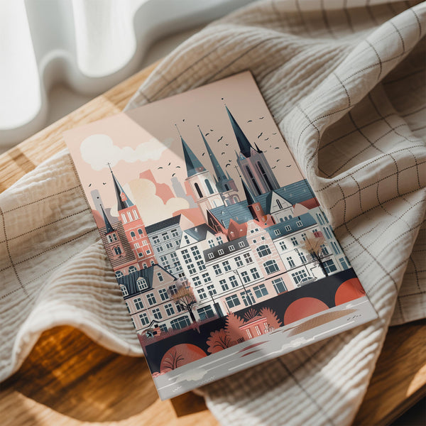 European Cityscape Illustration