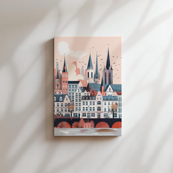European Cityscape Illustration