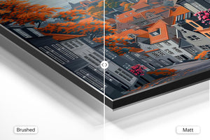 Autumn Hilltop Townscape