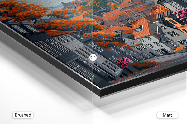 Autumn Hilltop Townscape