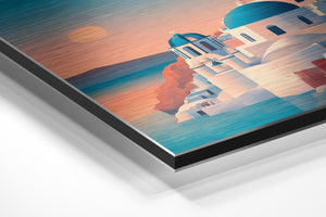 Santorini Cliffside Dusk