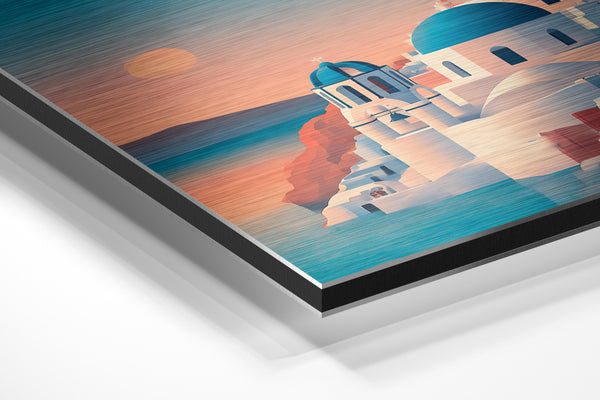 Santorini Cliffside Dusk