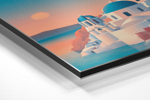 Santorini Cliffside Dusk