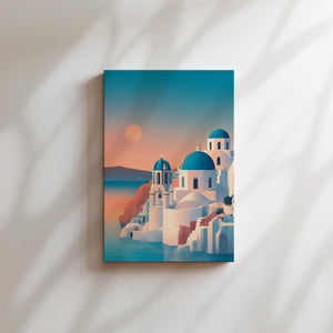 Santorini Cliffside Dusk