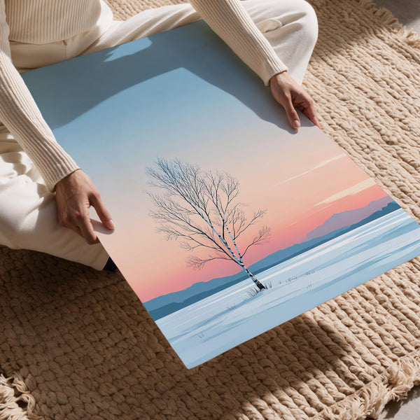 Solitary Winter Birch